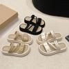 Fashion Slippers Women's Outer Wear Summer 2025 New Thick-soled One-word Drag Going Out Non-slip Soft-soled Casual Beach Sandals