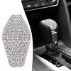 Bling Interior Gear Shift Knob Cover Trim Crystal Diamond Gear Shift Knob Silver