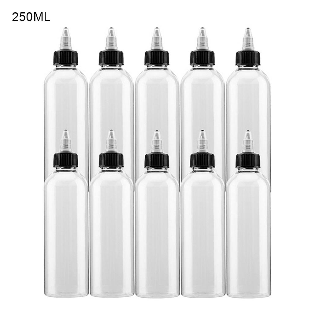 10 шт. Жидкие бутылки с откручивающимися крышками, пустой прозрачный держатель для хранения, многоразовый контейнер для покраски, клей