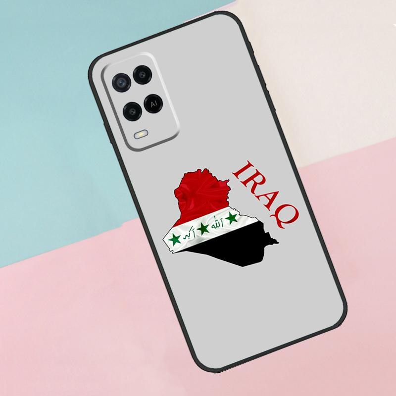 Iraqi Iraq National Flag For Oppo A17 A77 A60 A74 A94 A54 A18 A38 A58 A78 A98 A40 A80 A16 A76 A96 A15 A57S Phone Case