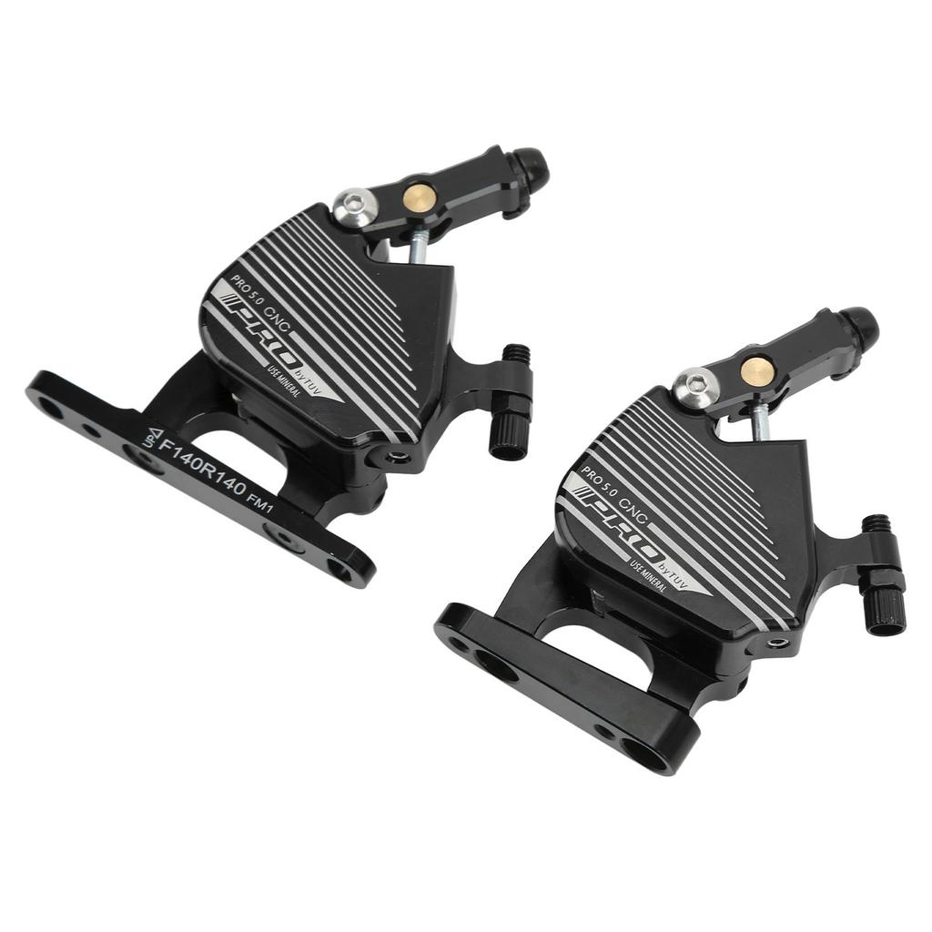 1 Pair Bicycle Hydraulic Disc Brakes Aluminum Alloy Front Rear Line Pulling Hydraulic Disc Brake