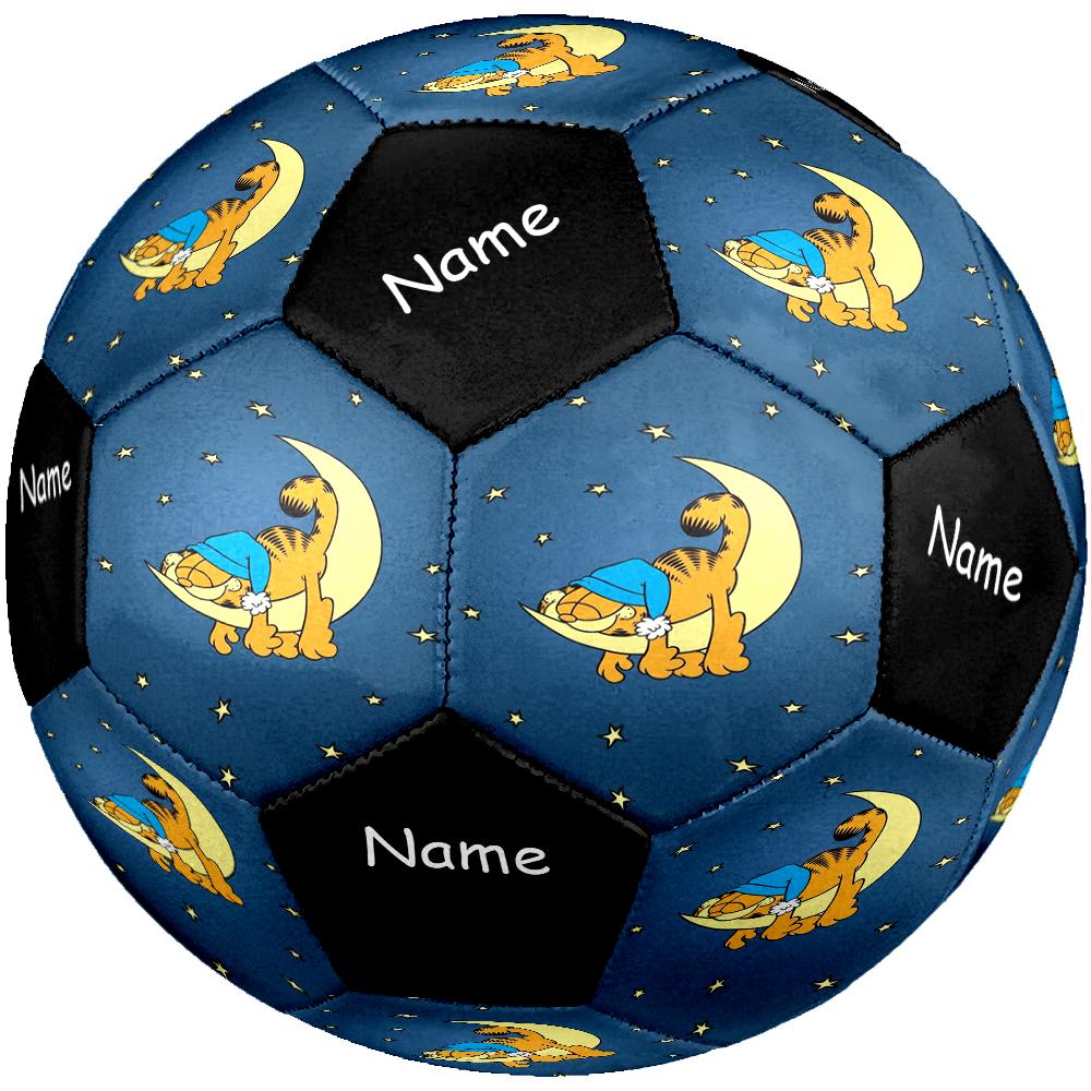 Custom Name Garfield Theme Size 5 Soccer Ball, Suitable for Both Indoor and Outdoor Matches, a Gift Suitable for Everyone.