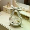 Белый поднос-бант для хранения, 3D-печатный поднос-бант для хранения украшений, Домашний декор в девичьем стиле, Коробка для хранения