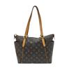 [Pre-Owned] Classic Monogram Canvas And Leather Trimmed Detail Tote Shoulder Bag - Fair #17PLSZA