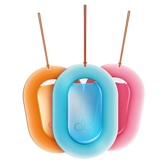 Godrej Aer O – Подвесной автомобильный освежитель воздуха – Ассорти из 3 штук (22,5 г) | Гель держится до 30 дней | Автомобильные аксессуары