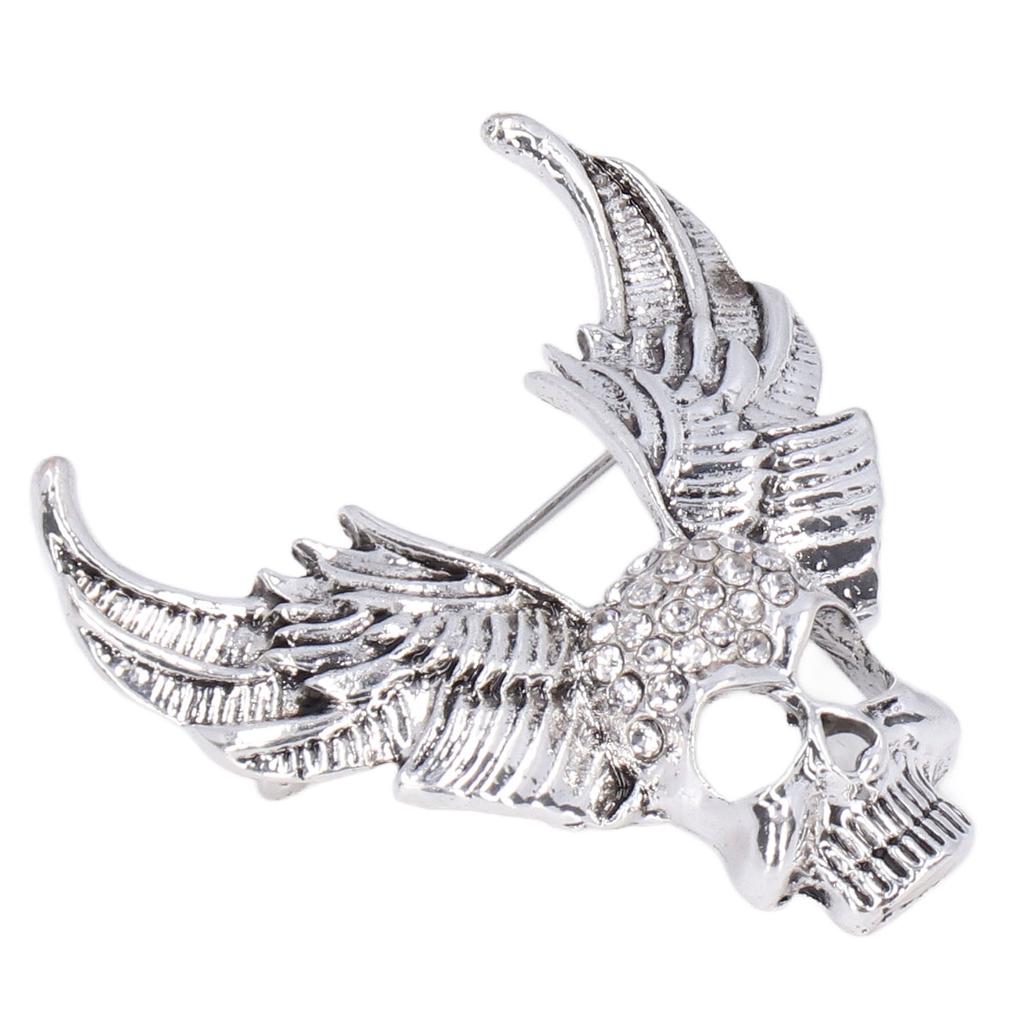 Drill Skull Brooch Sparkling Crystals Fashion Personality Brooch Accessories for Suit CoatAncient
