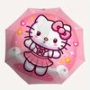 1pc Hello Kitty Pink Background Umbrella with Plastic Handle,Suitable for All Seasons Home Travel Outdoor UmbrellaSanlio049