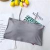 Comfortable Waist Beauty Back Wrap Chest Tube Top Girl No Steel Ring Camisole Bra Underwear New Female Simple Beauty Back