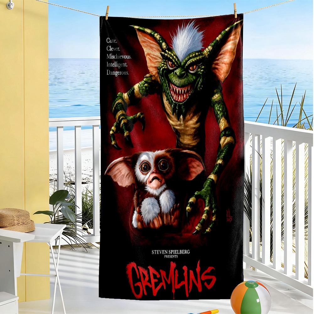 Gremlins Beach Towel Super Soft & Absorbent Comfortable Lightweight Portable for Swimming,Beach,Camping, Travel, Beach Accessories,Gym