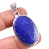 Натуральный драгоценный камень лазурит 925 пробы стерлинговое серебро подарок кулон 1,75" Q8L40