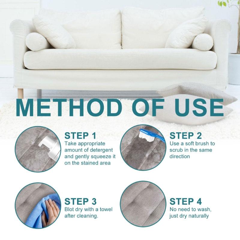 Раствор для чистки диванов Очиститель ткани Мощный пятновыводитель Очиститель ковров и ковриков для диванов и матрасов