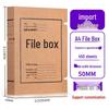 Kraft Paper Archive Box: Large Capacity, Custom Logo, Thickened Paper