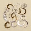 6 Pieces Pendant Moon Mix Charm Pendant Metal Single Charms Jewelry Findings