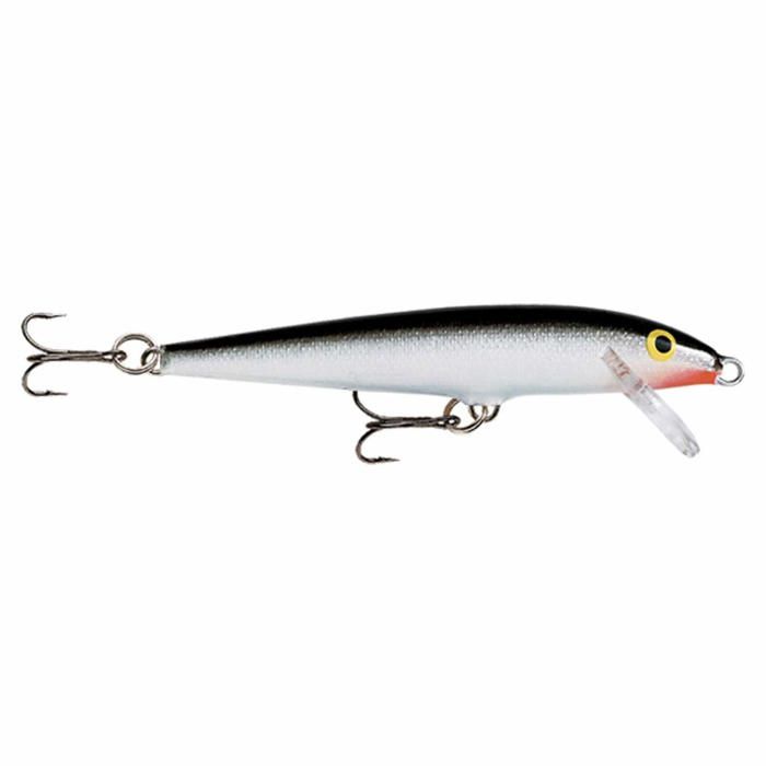 Leurre de pêche - Rapala - F07S - Balsa Flottant - Action lente ou rapide - Hameçons Triples VMC