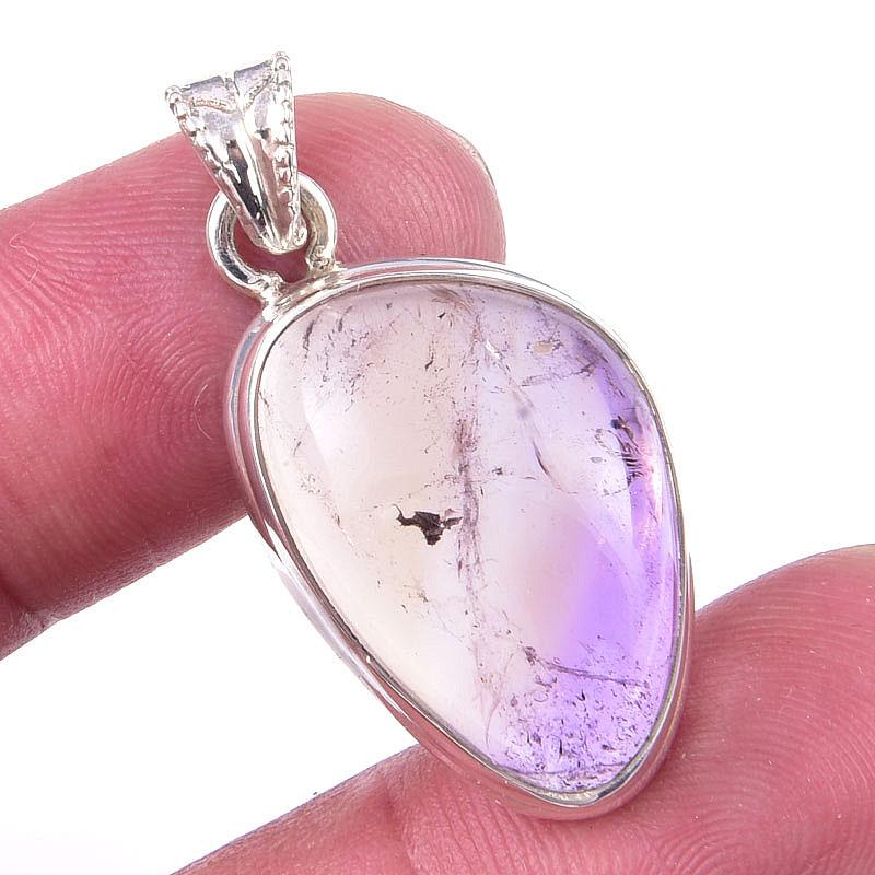 Natural Ametrine Gemstone Handmade 925 Solid Sterling Silver Pendant 1.25" z2F18