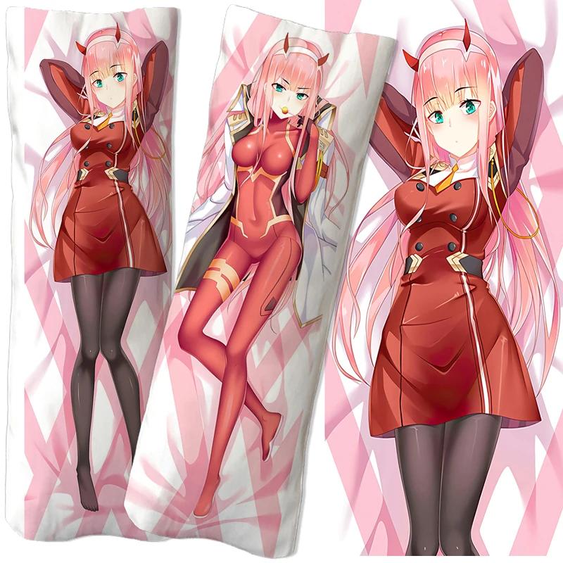 Аниме DARLING in the FRANXX Zero Two Dakimakura Наволочка Подушка Чехол Обнимающая Подушка Чехол Игровая Подушка Otaku Чехол