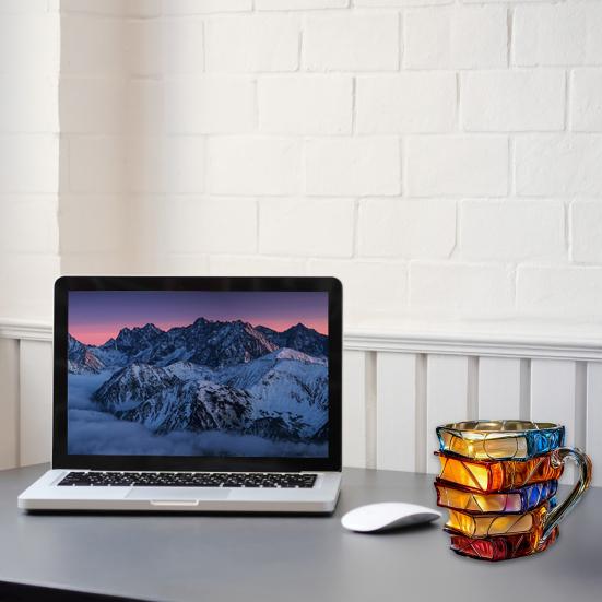 Кружка-книга Расписанная вручную Штабелируемая Книжная Кофейная Чашка Уникальный Подарок для Учителя