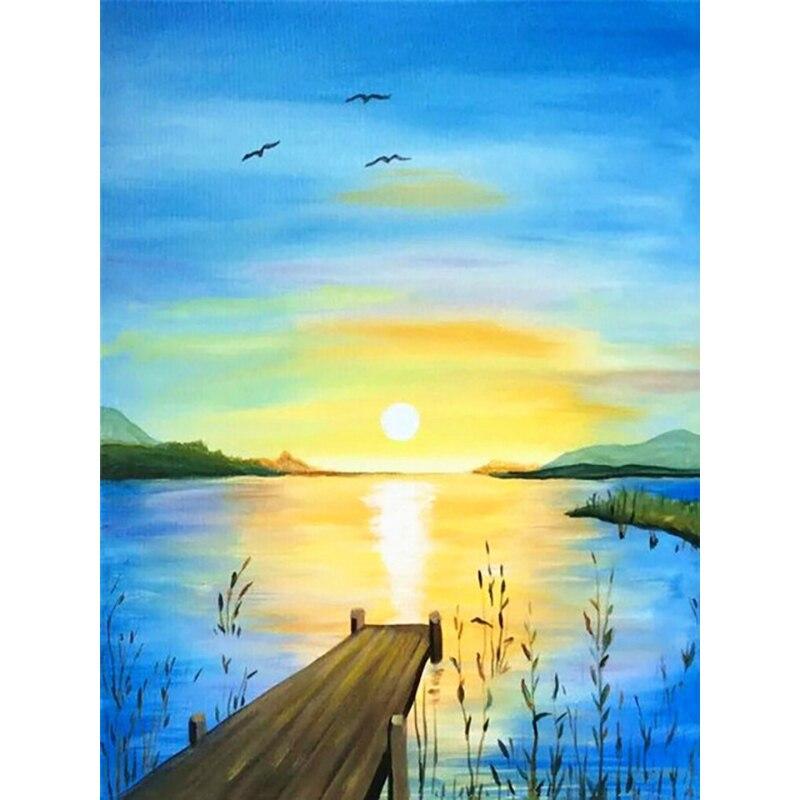 Новый 5D DIY алмазная живопись морская черепаха Алмазная вышивка вид на море вышивка крестиком полная круглая дрель домашний декор ручной подарок