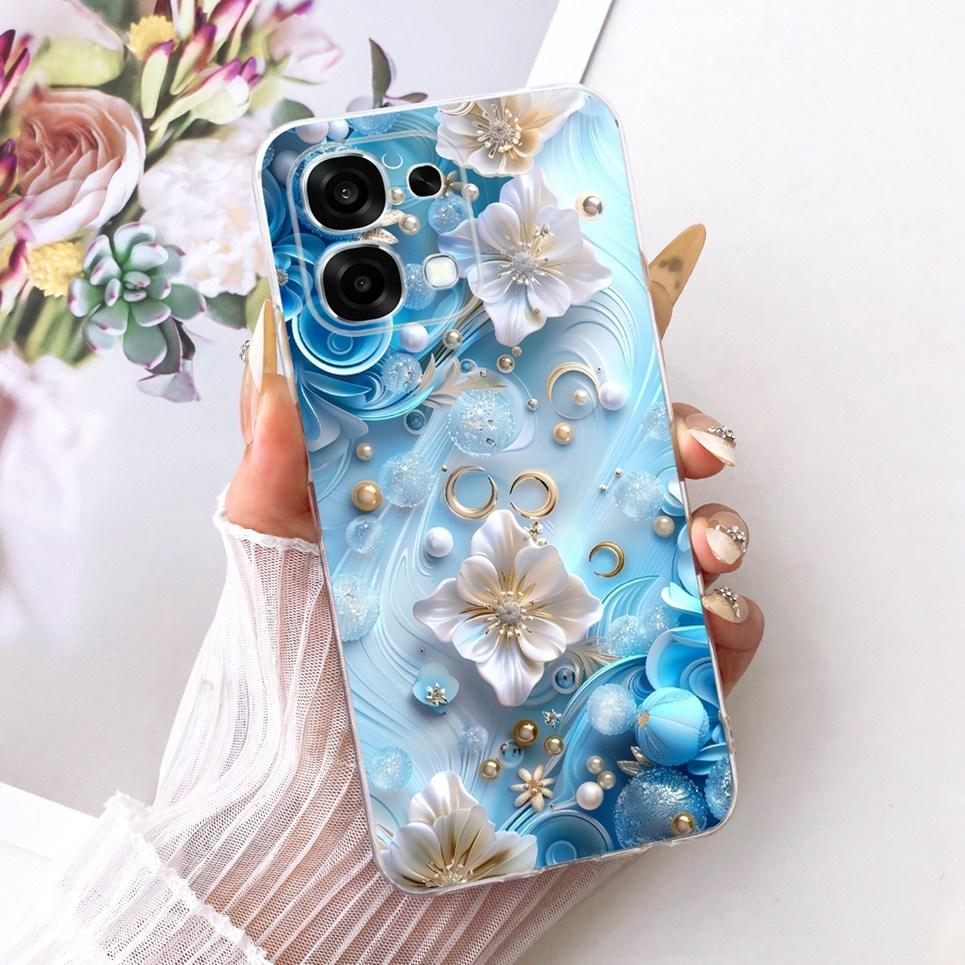 Fashion Flower Butterfly Girly Phone Case For Oppo A6 A6 Pro 4G 5G CPH2781 CPH2781 Oppo F31 Pro Casing Soft Silicone Clear Cover