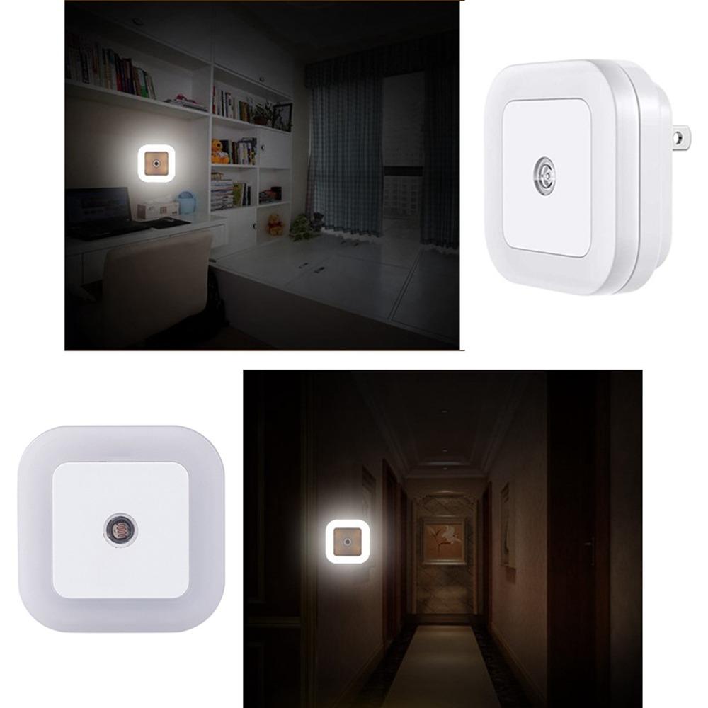 6 Pack Dusk to Dawn Sensor Motion Sensor Light Square Smart Sensor Light LED Night Light Bedroom