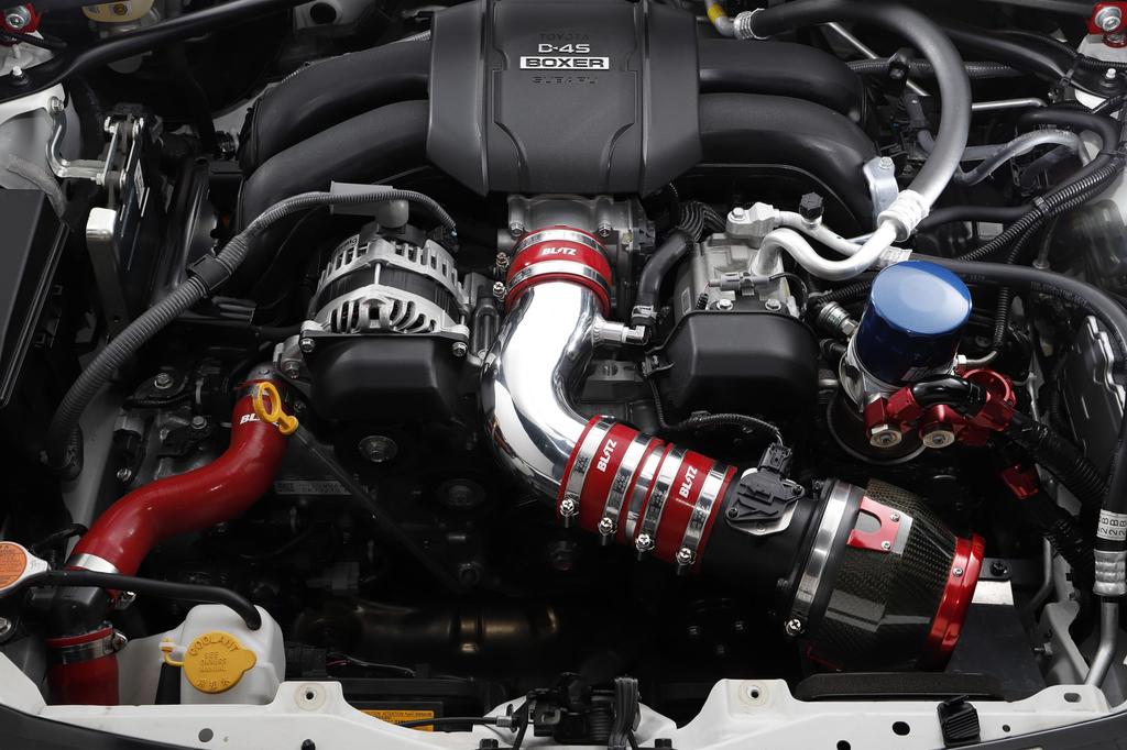 Blitz Всасывающий комплект GR86 BRZ ZN8 ZD8 Красный силиконовый шланг 55101