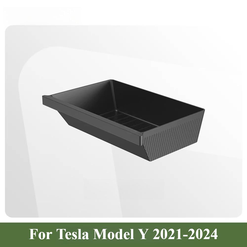 For Tesla Model Y 2021-2024 Under Seat Storage Box Central Control Storage Box Car Interior Modification Accessories Supplies