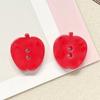 40pcs Creative Mango Buttons Peach Orange Buttons Fashionable Colored Fruits Buttons  Clothing Coat