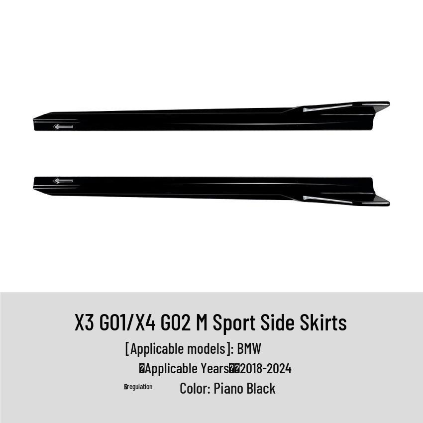 BMW X3 G01/X4 G02 Sport Side Skirt Spoiler 18-24 Models
