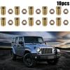 10Pcs Brake Pipe M10x1.0 Threads Car Brake Line Fittings 17 X 10mm For 3/16" Steel Brake Line Tubing For Car SUV Motorcycles
