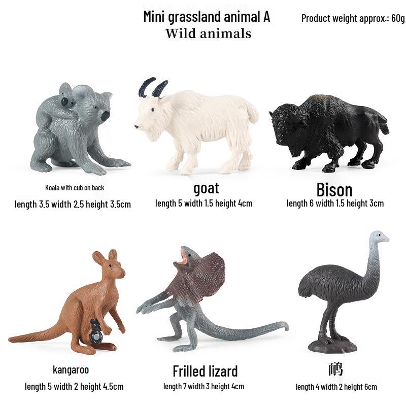 Kids' Wild Animal Model Toys: Leopard, Cheetah, Jaguar, Black Panther, Snow Leopard Figurines.