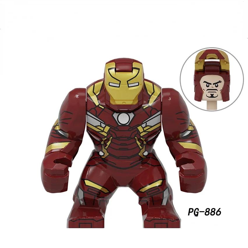 Action Figure: Marvel Mini Block Figurine Superhero Series Iron Man Spider Man Combination Block Children's Puzzle Toy Gift