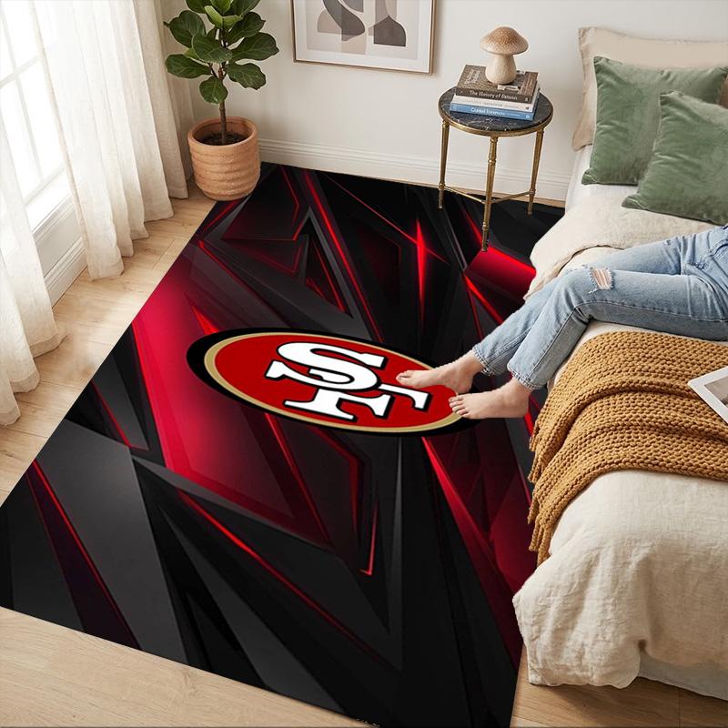 San Francisco 49Ers Living Room Nonslip Area Rug Soft Carpet For Bedroom Game Playroom Sofa Office Home Decor Doormat Christmas Gift C10249