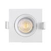 Lot de 10 spots LED encastrables 3en1 carré blanc 7W IP20 Dimmable
