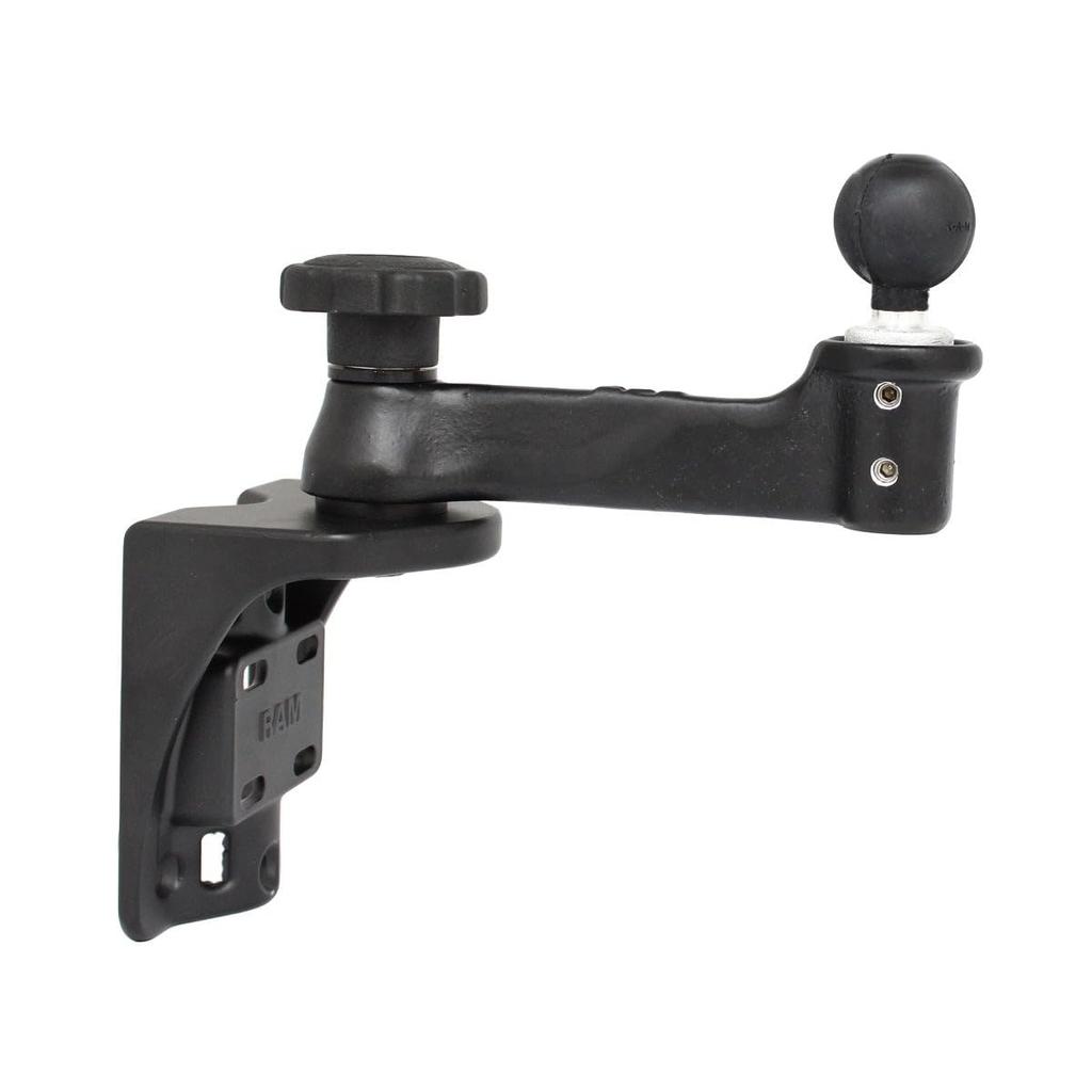 RAM MOUNTS RAM MOUNTS 2 СТАНЦИИ 1,5-дюймовый шарик Поворотный кронштейн 6" Поворотный на 360 градусов Настенное крепление RAM-109V-2BU