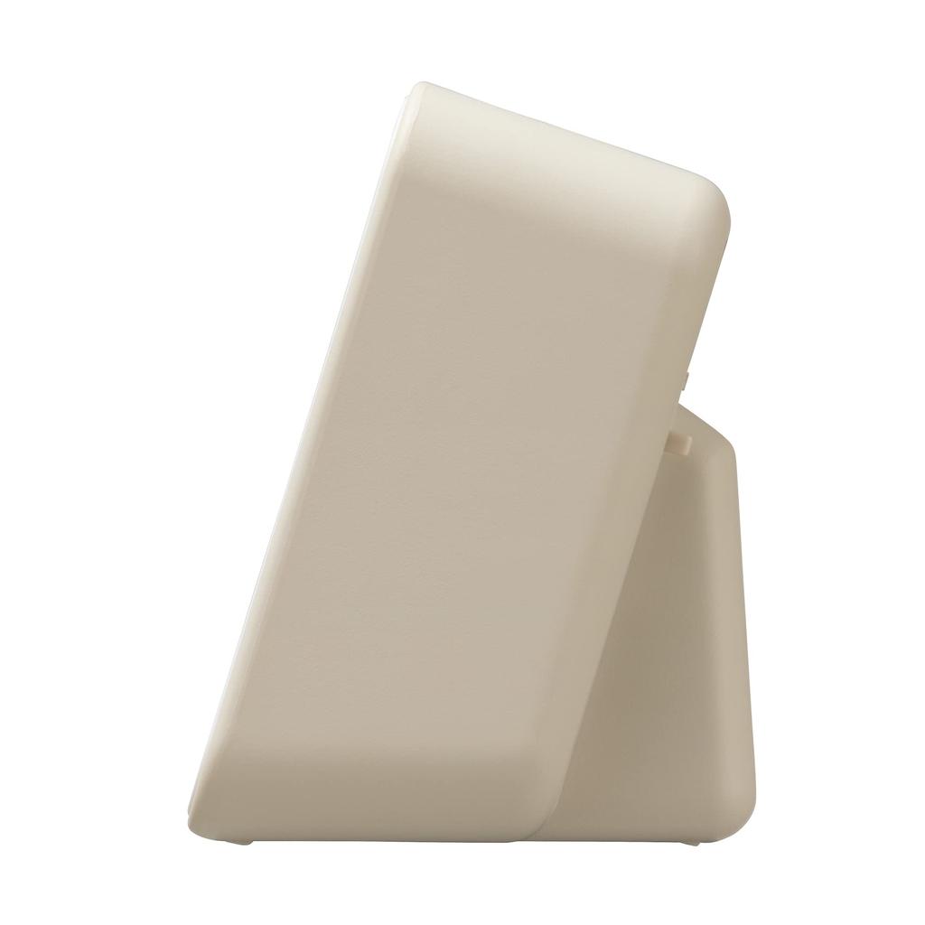 Будильник RHYTHM Радиочасы Электронный звуковой будильник Термометр Гигрометр Календарь Бежевый x 12 x Fit Wave D234 8RZ234SR38 (Включен повтор) 7,8