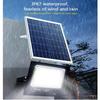 Уличный солнечный свет Двор Крыльцо Светодиодный прожектор Уличный IP67 Водонепроницаемый Отражатель Питаемый от солнечной энергии Прожектор с пультом дистанционного управления