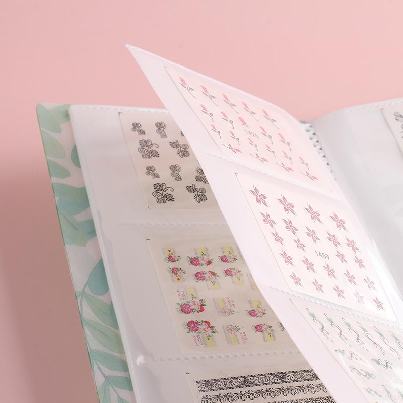 120 Slots Nail Sticker Album Empty Storage Book Collecting Water Decals