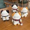 Scarf Cat Plush Keyring Bell Plush Cat Doll Keychain Fashion Plush Cat Bag Pendant  Christmas Gift