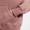 Nike Модный пуловер с длинным рукавом, укороченный свитшот, женские топы, цвет лотоса-розовый DQ5859-634
