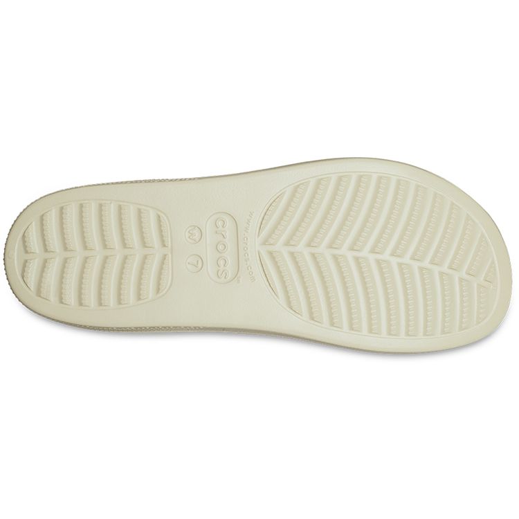 Crocs Женские кроссовки Classic Platform Slide Bone кремового цвета 208180-2Y2