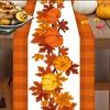 Pumpkin Print Decorative Tablecloth Table Flag Rectangular Living Room Dining Table Decoration Dirt Resistant Table Flag