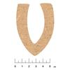 MDF Wood Alphabet Adhesive 7.5cm Letter V