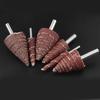 Versatile 5Pcs Cone Shape Abrasive Sandpaper Deburring Sanding Polishing Flap Wheel Grinding Head for Deep Hole Polish