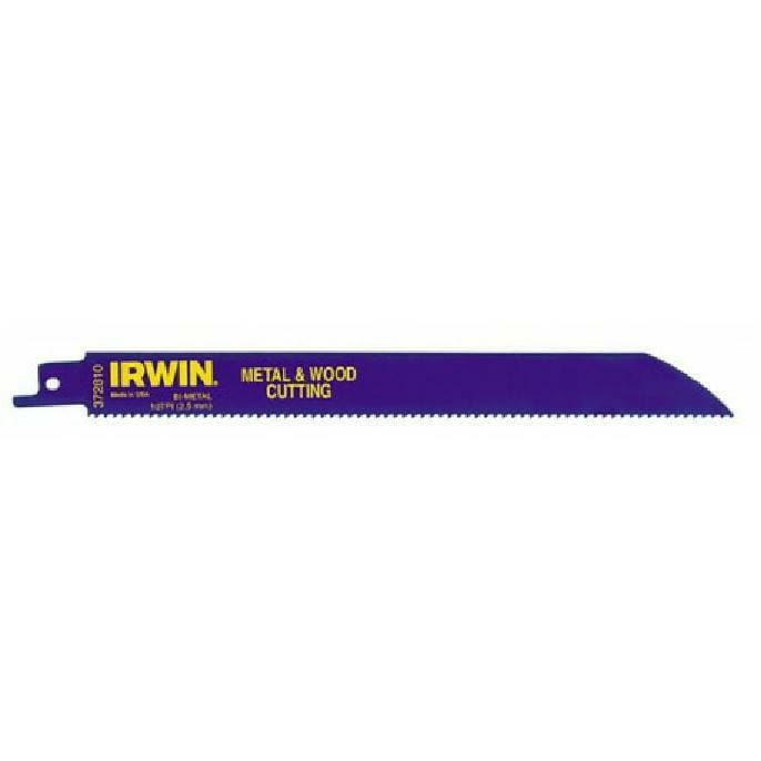Irwin Reciprocating Saw Blade 150Mm 10 Tpi / Metal-Wood (5 Pcs)