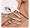 12/16/20 предметов Серебряный набор столовых приборов из нержавеющей стали Элегантная столовая посуда Винтажный набор ножей ложек вилок Кухонная утварь