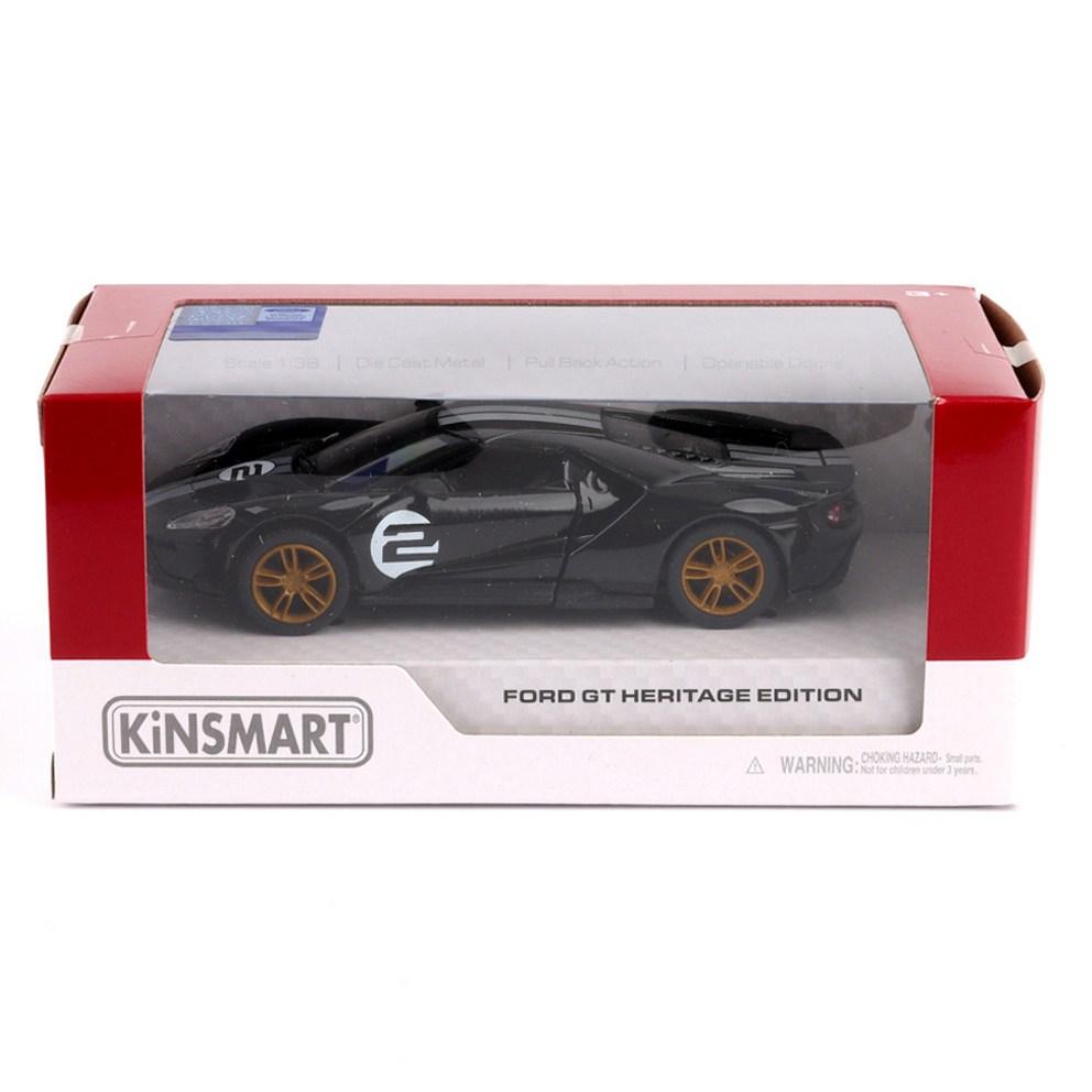 Kinsmart Ford GT Heritage Edition KT5448W Литая модель автомобиля, Черный