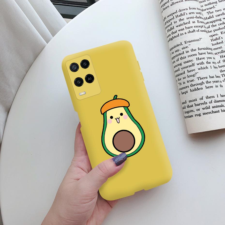 For Oppo A54 Case CPH2239 Soft Silicone Shockproof Cute Painted Cover For Oppo A54 OppoA54 A 54 6.1" Phone Cases Fundas Bumper