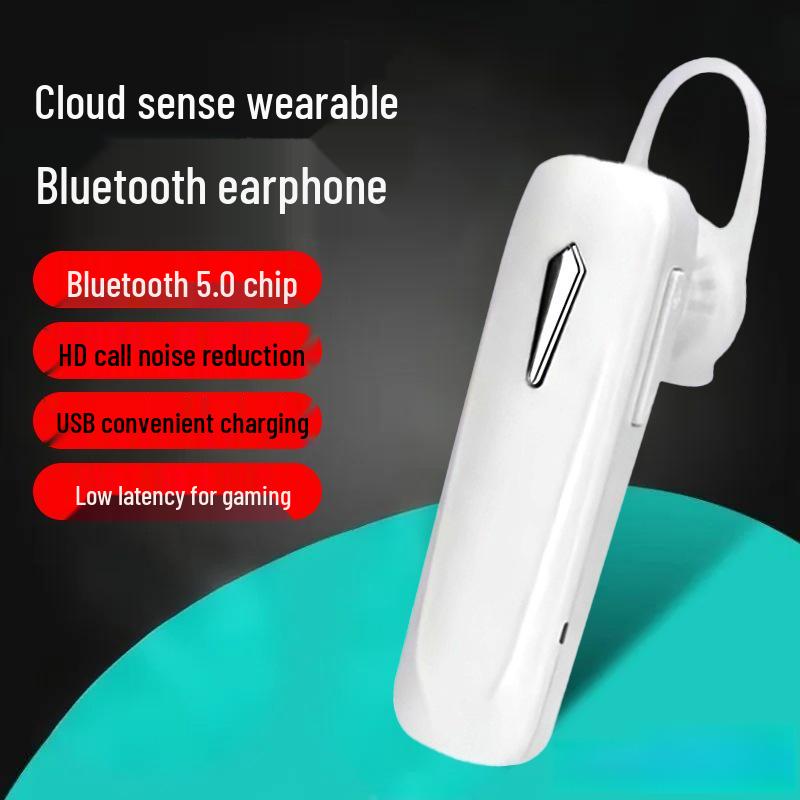 Беспроводная Bluetooth-гарнитура M163 для спорта, одноухая, с низкой задержкой и HD-звонками.