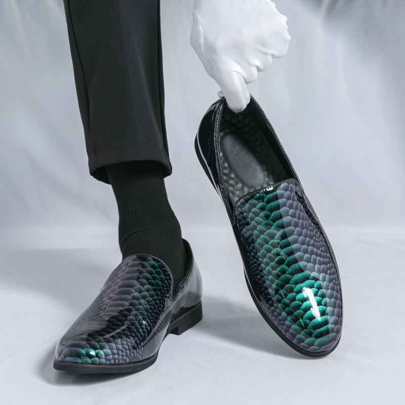 Large Size One-pedal Loafers Men's Business Casual Leather Shoes British Style Leather Shoes Men's Versatile Doudou Shoes Men