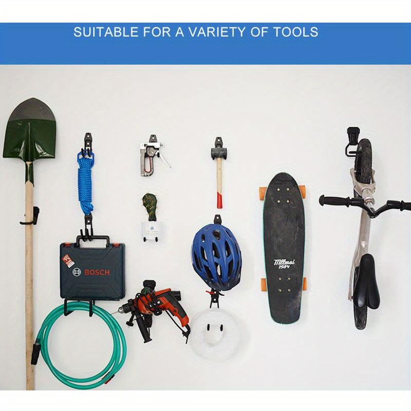 4 шт. металлический крючок для велосипедной вешалки, крючки для гаражного органайзера, настенное крепление, противоскользящий крючок для хранения на стене